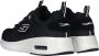 Skechers Sportieve Heren Zwarte Leren Sneaker met AirCushioned Zool Zwart Heren - Thumbnail 14