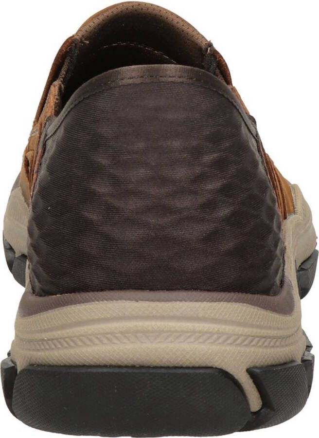 Skechers Slip-Ins Instappers bruin Leer