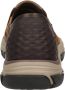 Skechers Bruin Leren Textiel Instapper met Comfortabel Voetbed Brown Heren - Thumbnail 14