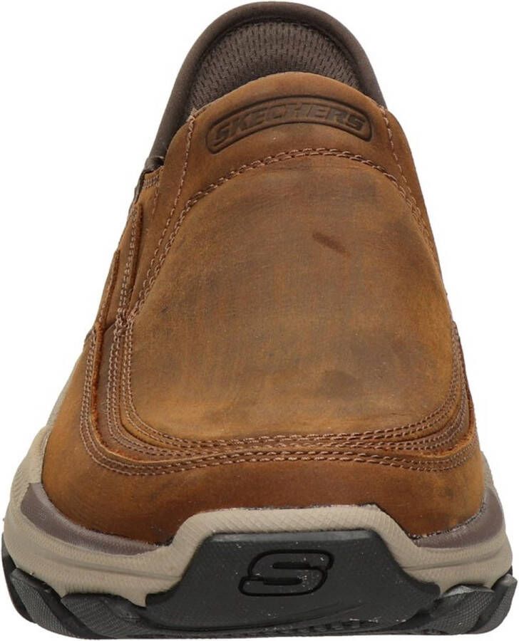 Skechers Slip-Ins Instappers bruin Leer