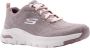 Skechers Arch Fit S-Miles- Mile Makers Dames Sneakers Taupe - Thumbnail 10