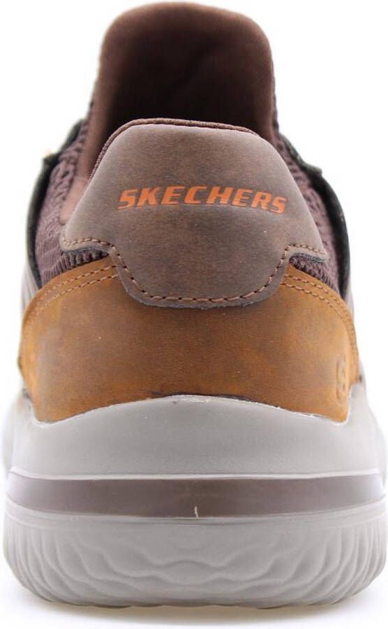 Skechers Sneakers bruin Leer Heren