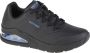 Skechers Uno 2 232181-BKBL Mannen Zwart Sneakers - Thumbnail 9