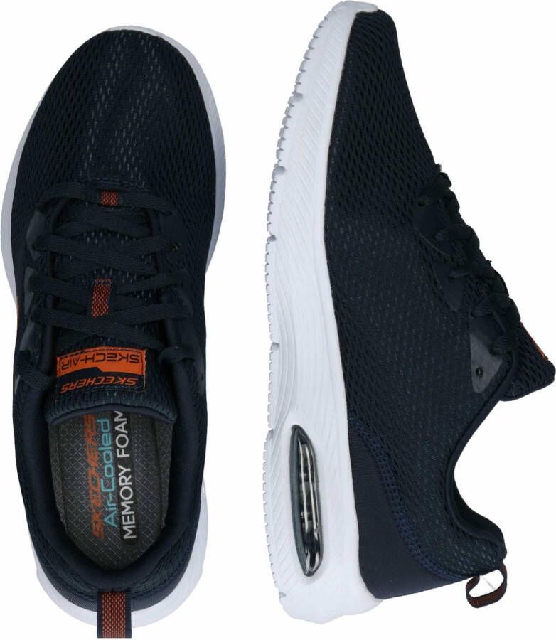 Skechers Sneakers Mannen zwart wit oranje