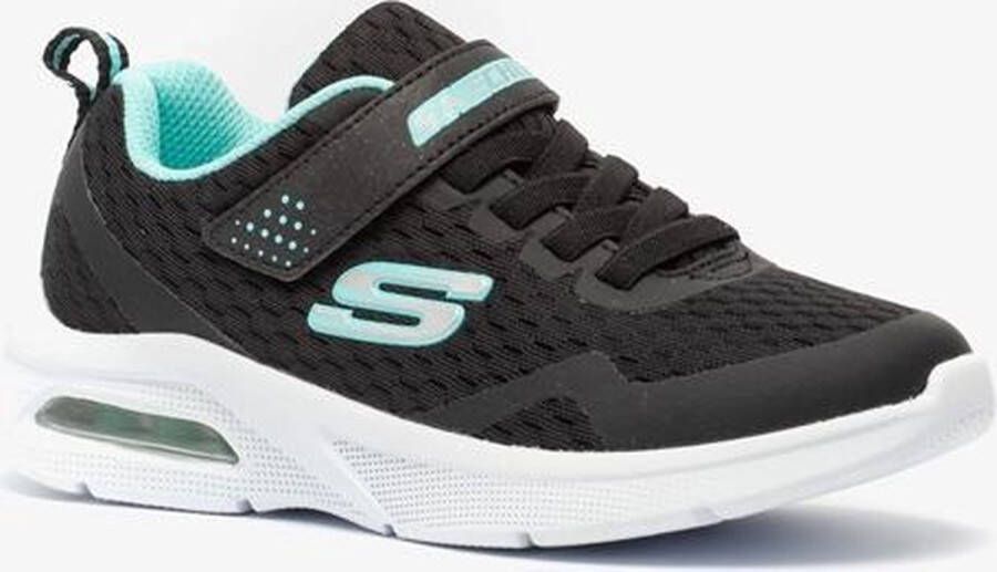 Skechers Sneakers Meisjes zwart lichtblauw zilver