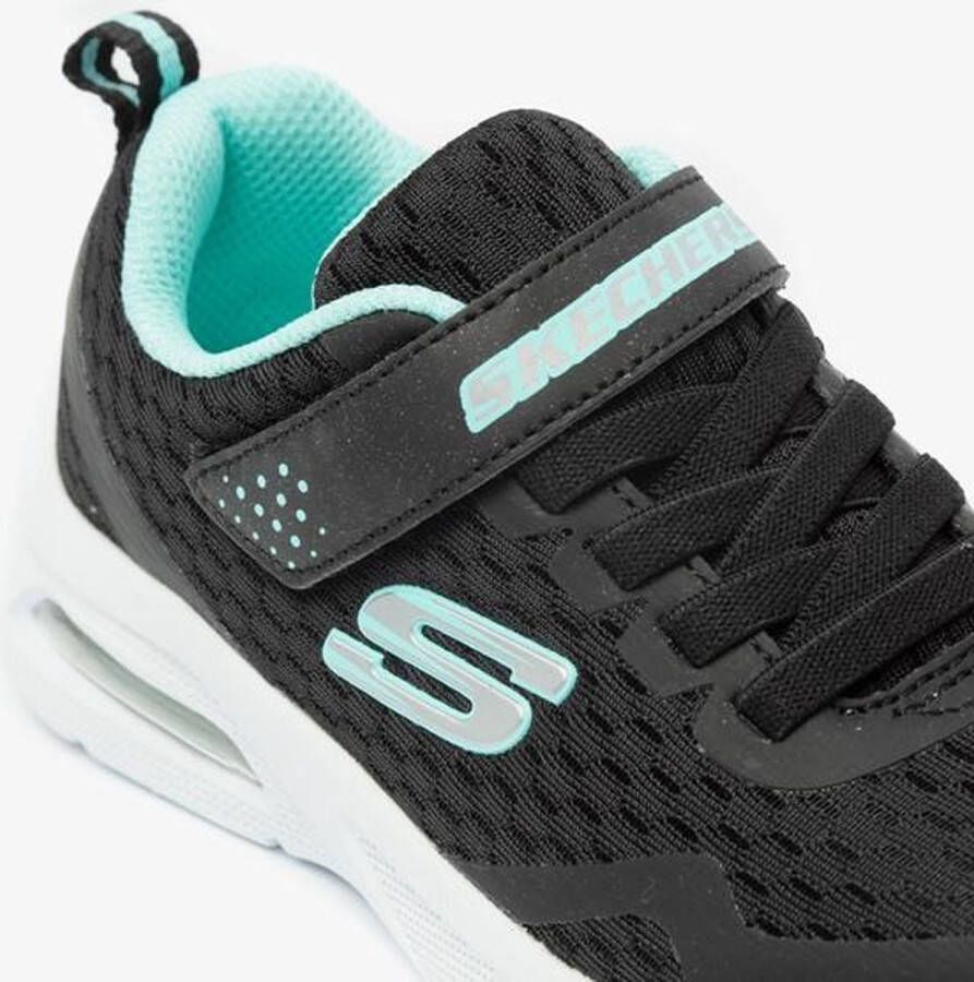 Skechers Sneakers Meisjes zwart lichtblauw zilver