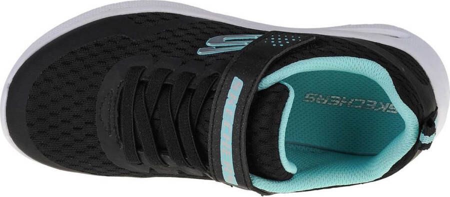 Skechers Sneakers Meisjes zwart lichtblauw zilver