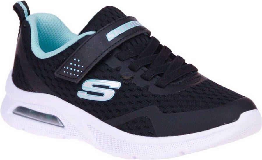 Skechers Sneakers Meisjes zwart lichtblauw zilver