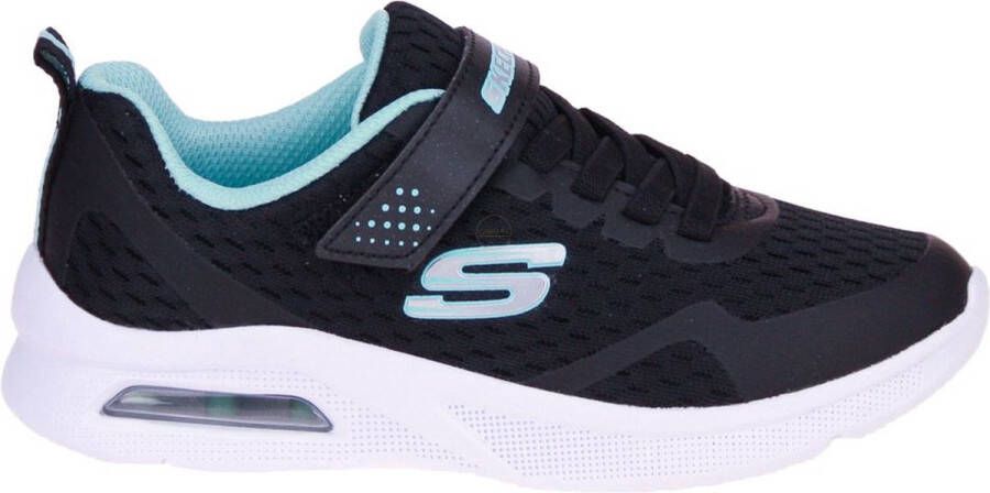 Skechers Sneakers Meisjes zwart lichtblauw zilver