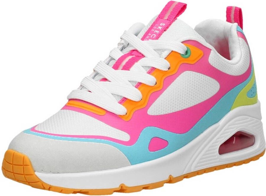 Skechers Sneakers wit Textiel Dames