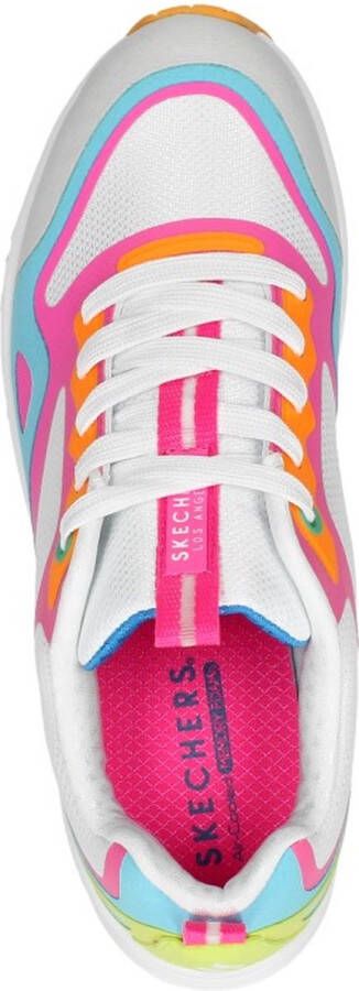 Skechers Sneakers wit Textiel Dames