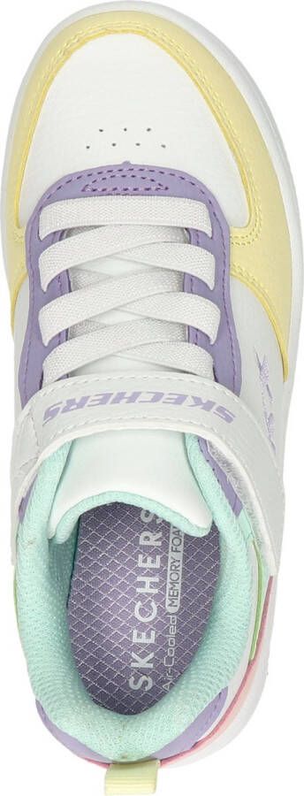 Skechers Sport Court 92 Meisjes Sneakers Wit;Multicolour