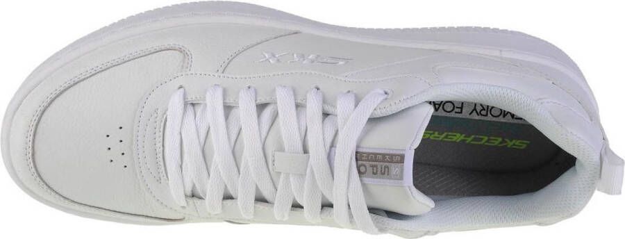 Skechers Sport Court 92 Sneakers wit Leer Heren