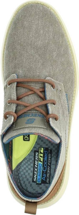 Skechers Stat Pexton Heren Sneakers Taupe