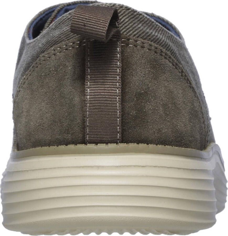 Skechers Stat Pexton Heren Sneakers Taupe