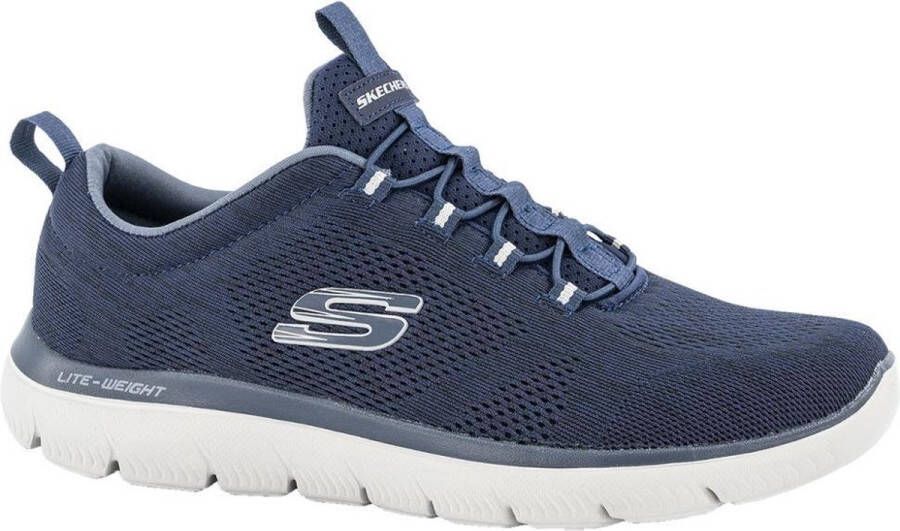 Skechers Summits Sneakers blauw Textiel