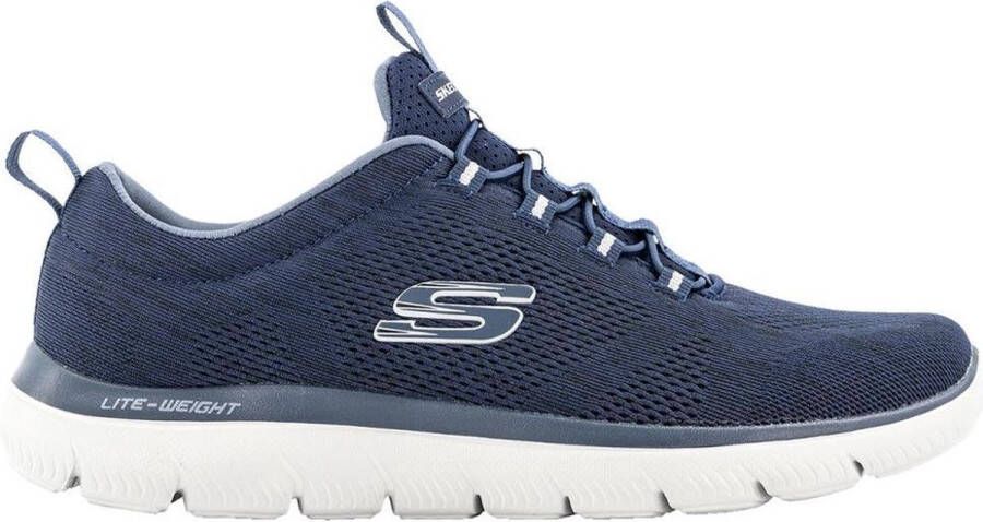 Skechers Summits Sneakers blauw Textiel