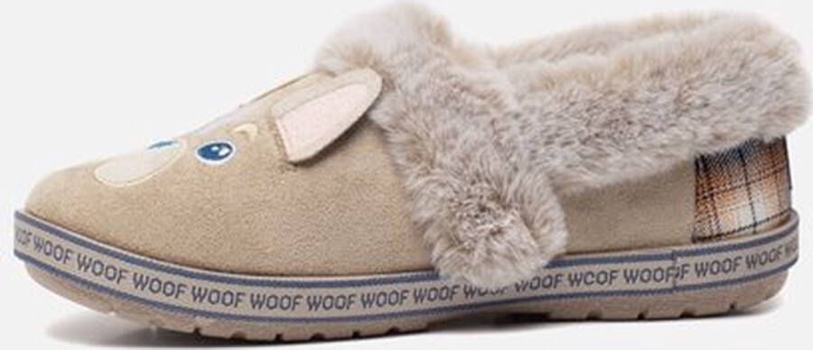 Skechers Too Cozy Dog-Attitude pantoffels taupe