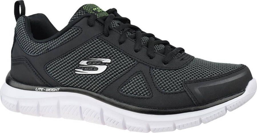 Skechers Track-Bucolo 52630-BKW Mannen Zwart Trainingschoenen Sportschoenen