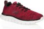 Skechers Track Front Runner 232298-RDBK Mannen Rood Trainingschoenen - Thumbnail 4