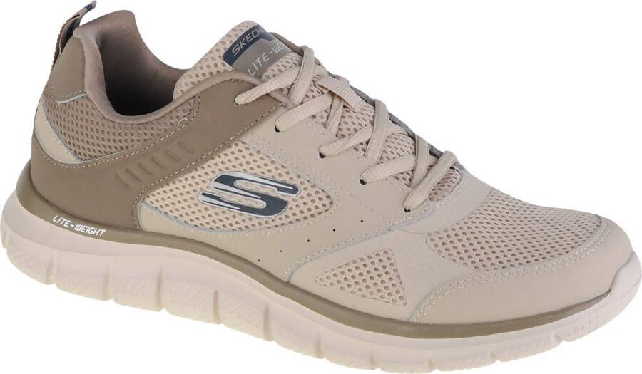 Skechers Track Syntac heren sportschoenen beige Extra comfort Memory Foam