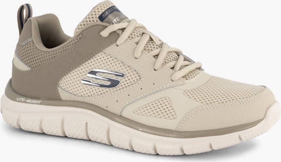 Skechers Track Syntac heren sportschoenen beige Extra comfort Memory Foam