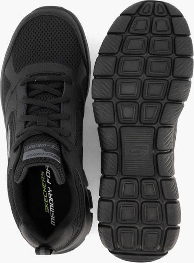 Skechers Track Syntac heren sportschoenen Zwart Extra comfort Memory Foam