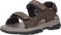 Skechers Bruine Herensandalen met Klittenbandsluiting en Luxe Foam Bruin Heren - Thumbnail 7