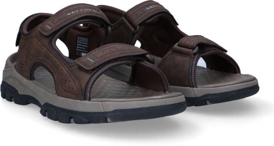 Skechers Tresmen Garo Heren Sandalen Donkerbruin