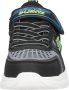 Skechers S Lights Tri-namics Klittenband Sneaker Zwart Grijs Blauw - Thumbnail 10