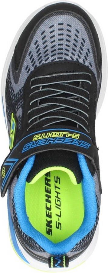 Skechers S Lights Tri-namics Klittenband Sneaker Zwart Grijs Blauw - Foto 11