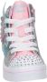 Skechers Twinkle Toes hoge sneakers met lichtjes zilver Imitatieleer 28 - Thumbnail 2