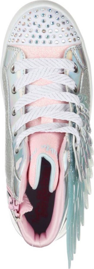 Skechers Twi-Lites 2.0 Unicorn Wings Meisjes Sneakers Zilver Roze