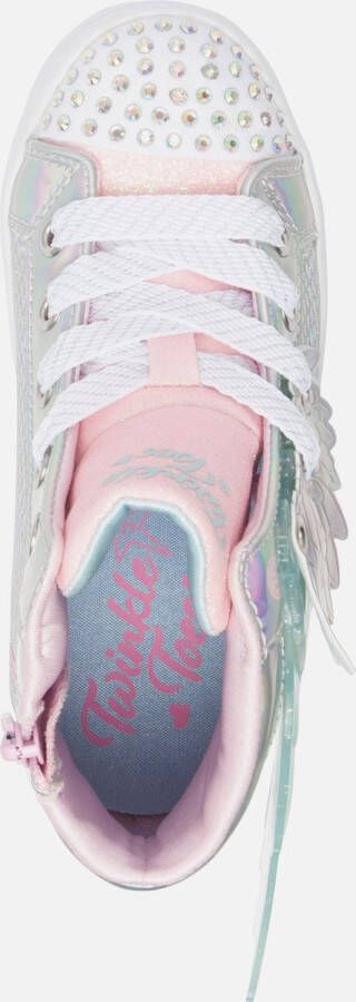 Skechers Twi-Lites 2.0 Unicorn Wings Meisjes Sneakers Zilver Roze