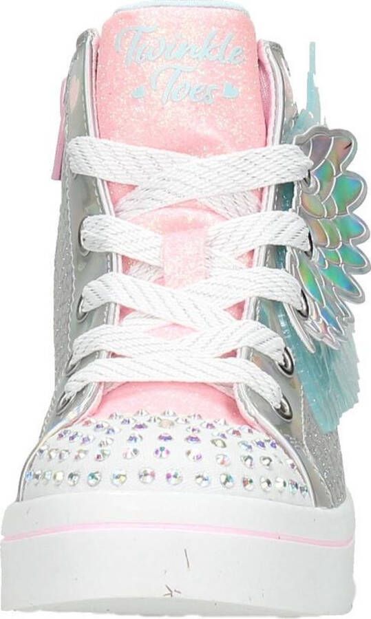 Skechers Twi-Lites 2.0 Unicorn Wings Meisjes Sneakers Zilver Roze