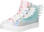 Skechers Twinkle Toes hoge sneakers met lichtjes zilver Imitatieleer 28 - Thumbnail 7