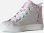 Skechers Twinkle Toes hoge sneakers met lichtjes zilver Imitatieleer 28 - Thumbnail 10