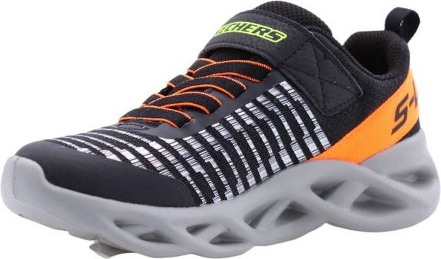 Skechers Twisty Bright Novlo kinder sneakers Zwart Uitneembare zool