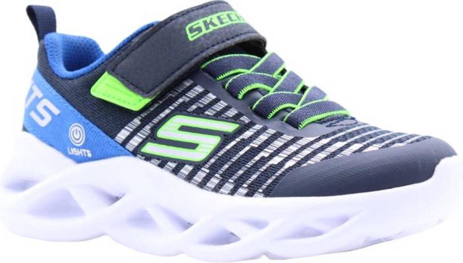 Skechers Twisty Brights jongens sneaker Blauw multi