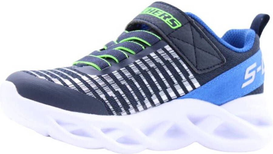 Skechers Twisty Brights jongens sneaker Blauw multi