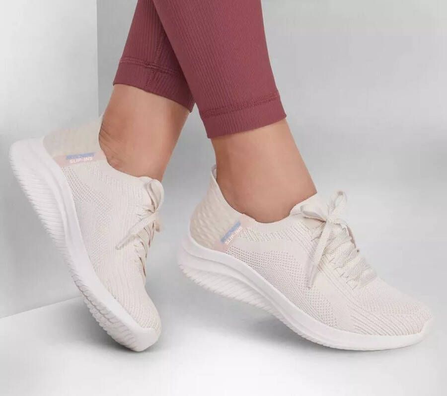 Skechers Ultra Flex 3.0-Brilliant Path Dames Instappers Gebroken Wit Beige