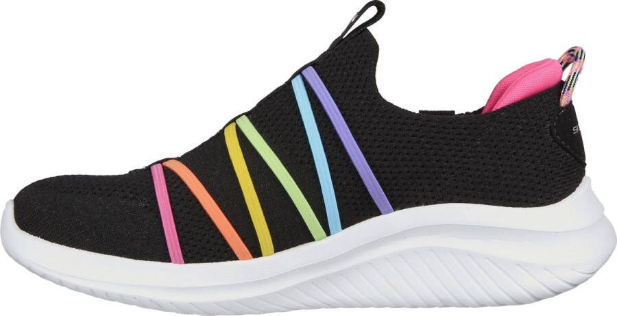 Skechers Ultra Flex 3.0 Meisjes Sneakers Zwart Multicolour