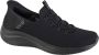 Skechers Ultra Flex 3.0 Right Away Slip-ins 232452-BBK Mannen Zwart Sneakers Sportschoenen - Thumbnail 4