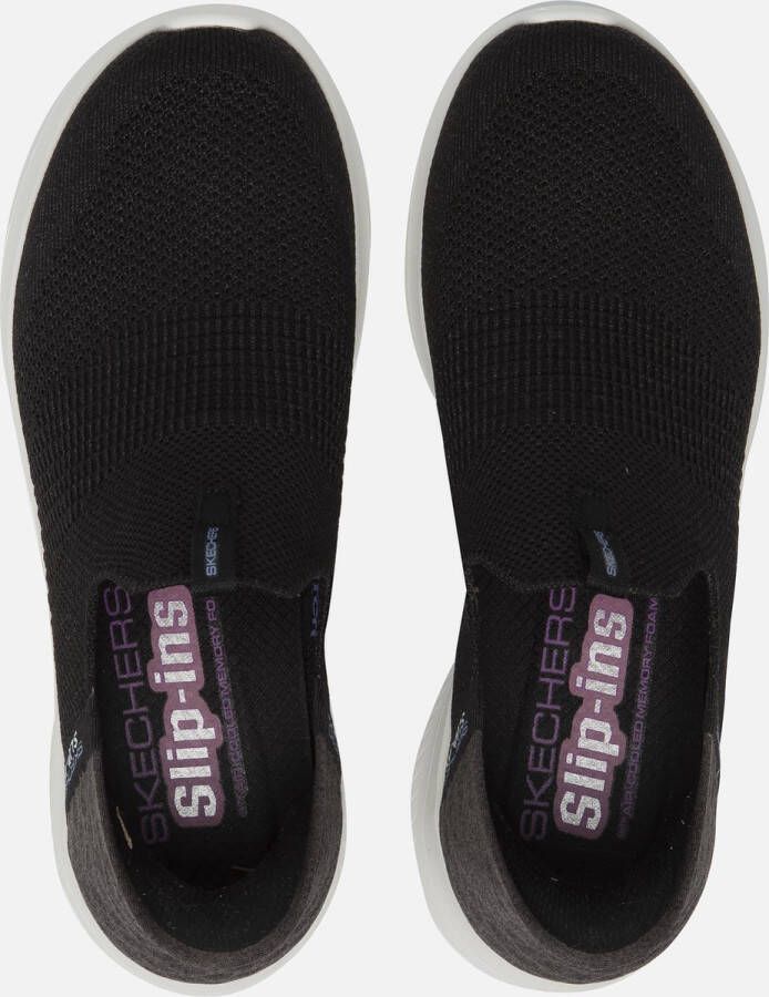 Skechers Ultra Flex 3.0 Sneakers zwart Textiel Dames