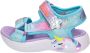 Skechers Unicorn Dreams sandalen blauw roze Meisjes Textiel Dierenprint 32 - Thumbnail 15