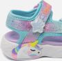 Skechers Unicorn Dreams sandalen blauw roze Meisjes Textiel Dierenprint 32 - Thumbnail 11