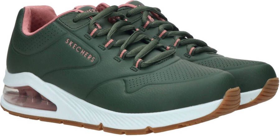 Skechers 2nd Best Groene Sneakers met Roze Accents Groen Heren - Foto 6