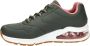 Skechers 2nd Best Groene Sneakers met Roze Accents Groen Heren - Thumbnail 10