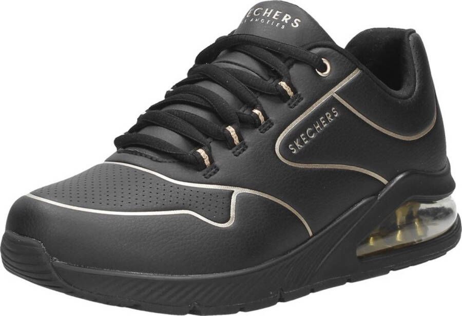 Skechers Uno 2 Golden Trim Heren Sneakers Zwart