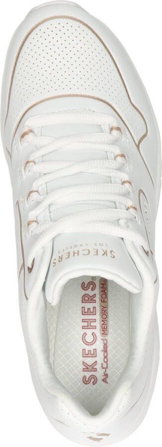 Skechers Uno 2 Golden Trim Sneakers Laag wit